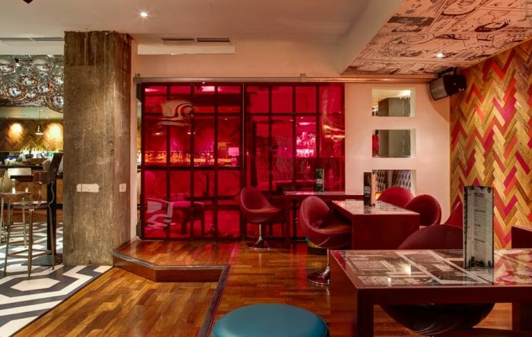 Trendy Cocktail Bar with Themed Rooms image 3
