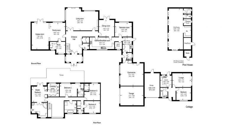 Hertford Villa with Pool, Gym and Garage image 81
