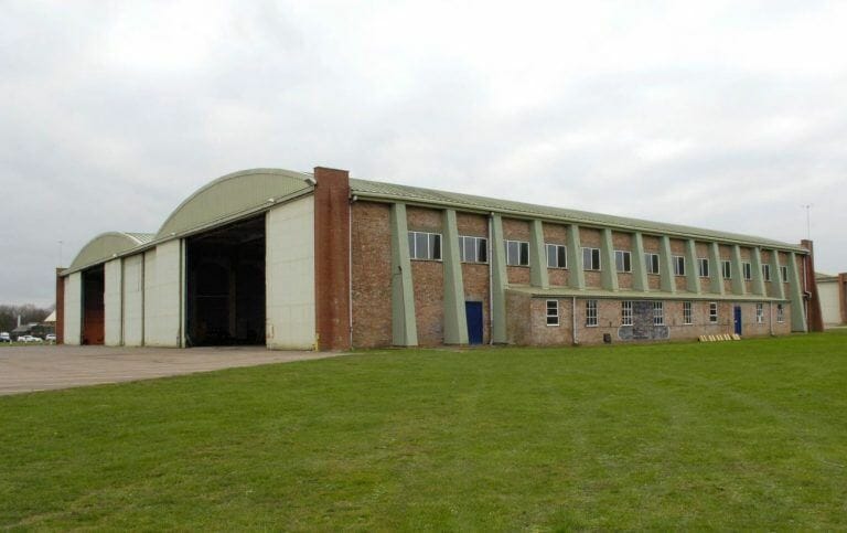 WW2 airfield with hangars image 3