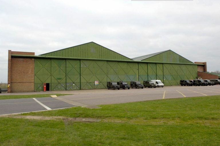 WW2 airfield with hangars image 1