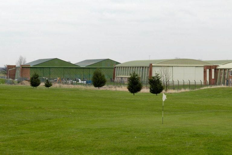 WW2 airfield with hangars image 31