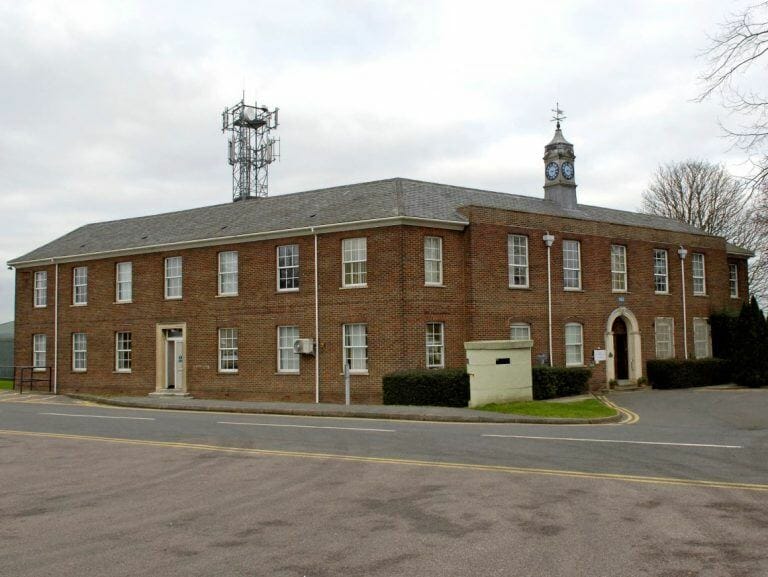 WW2 airfield with hangars image 16