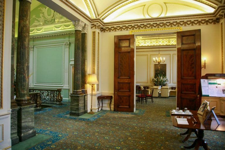 White Stucco conference building image 20