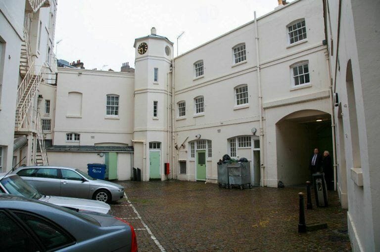 White Stucco conference building image 36