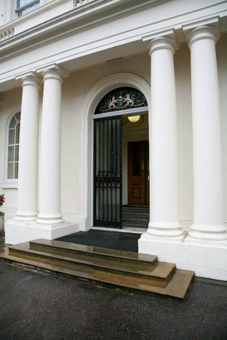 White Stucco conference building image 2