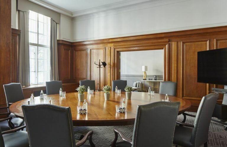 Beautiful library, hallways and offices image 12