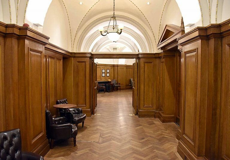 Beautiful library, hallways and offices image 5