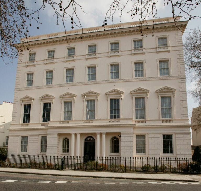 White Stucco conference building image 1