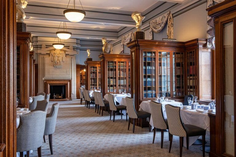 Beautiful library, hallways and offices image 1