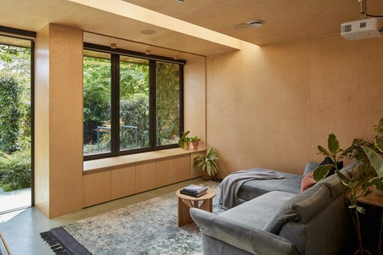 Wood Finished Minimal Home image 23