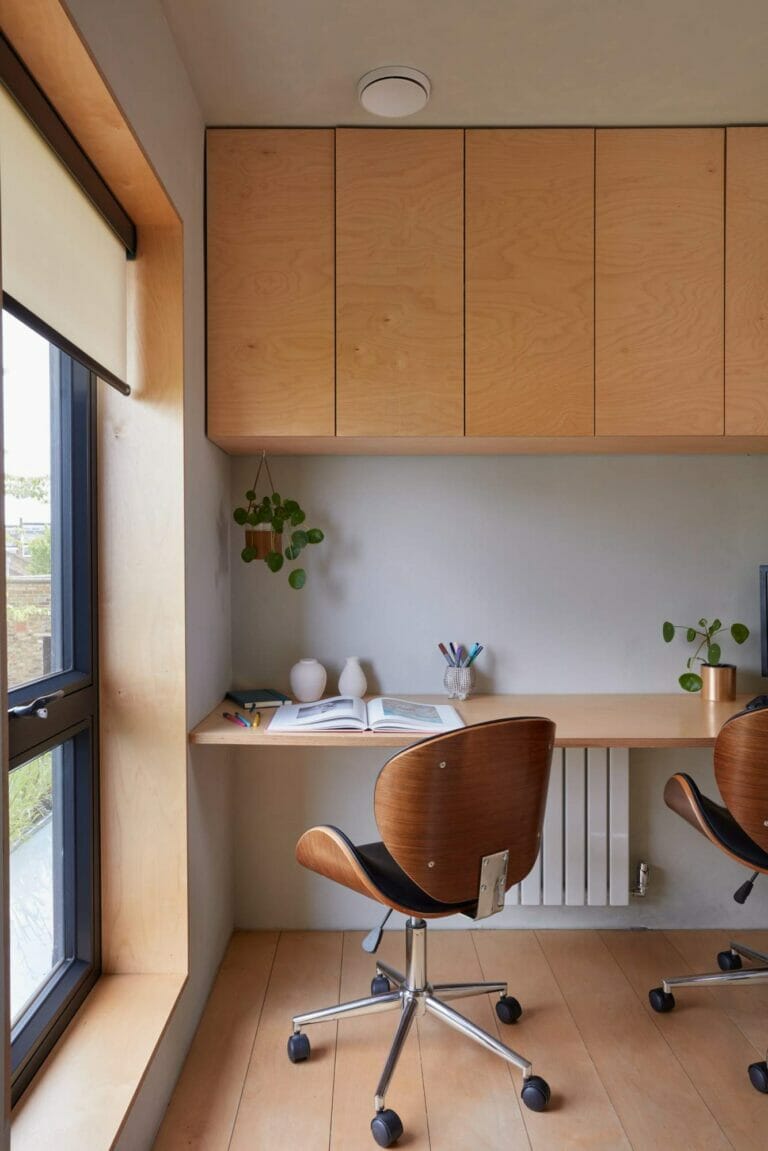 Wood Finished Minimal Home image 12