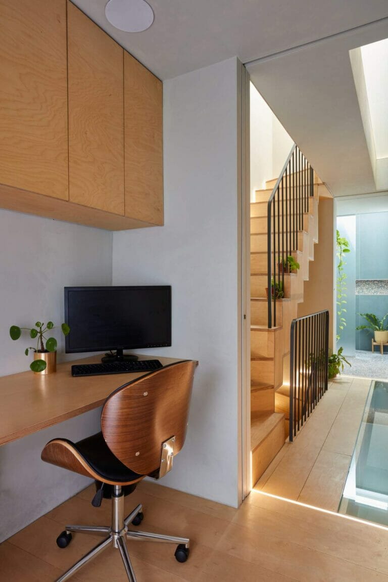 Wood Finished Minimal Home image 11